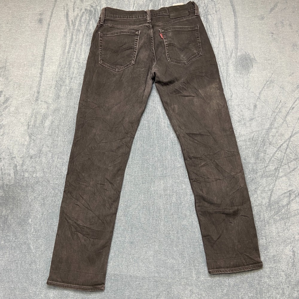 Levi's 511 Jeans Mens 32x32 Black Denim Dark Wash Everyday Wear Straight Leg